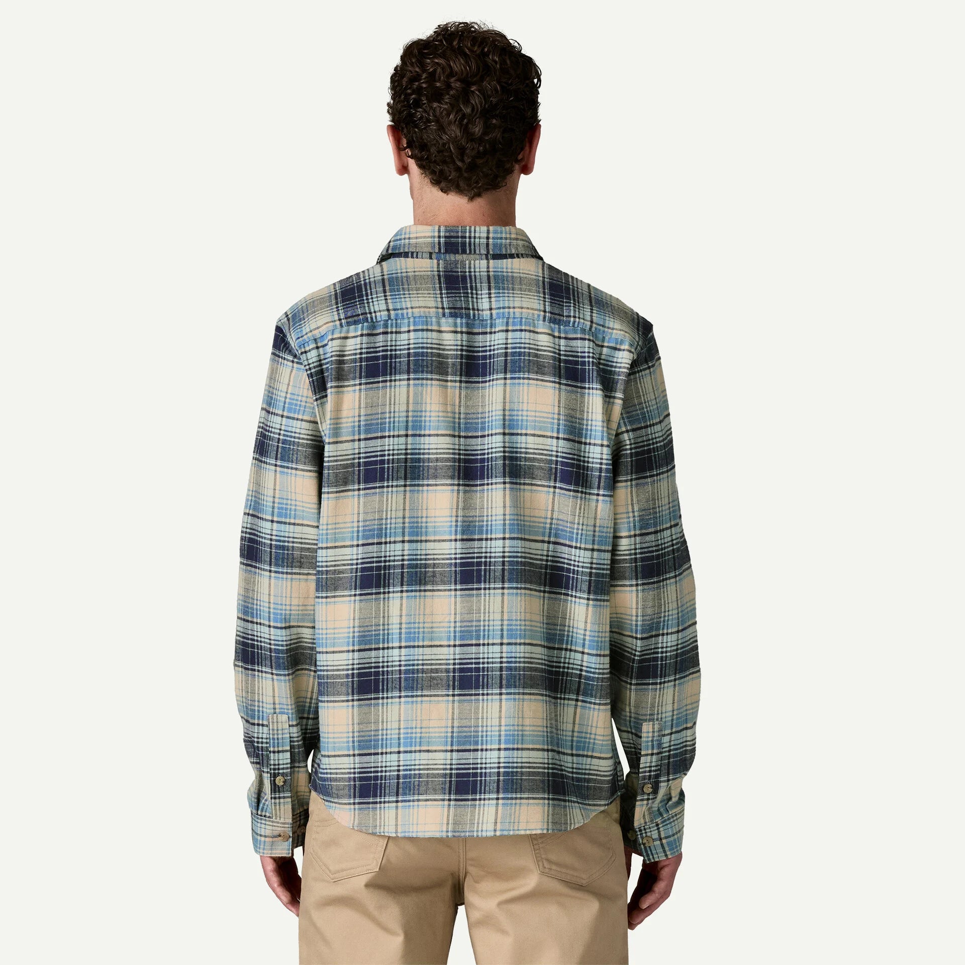 Patagonia M LW Fjord Flannel FOGGY VIRTUALLY BLUE