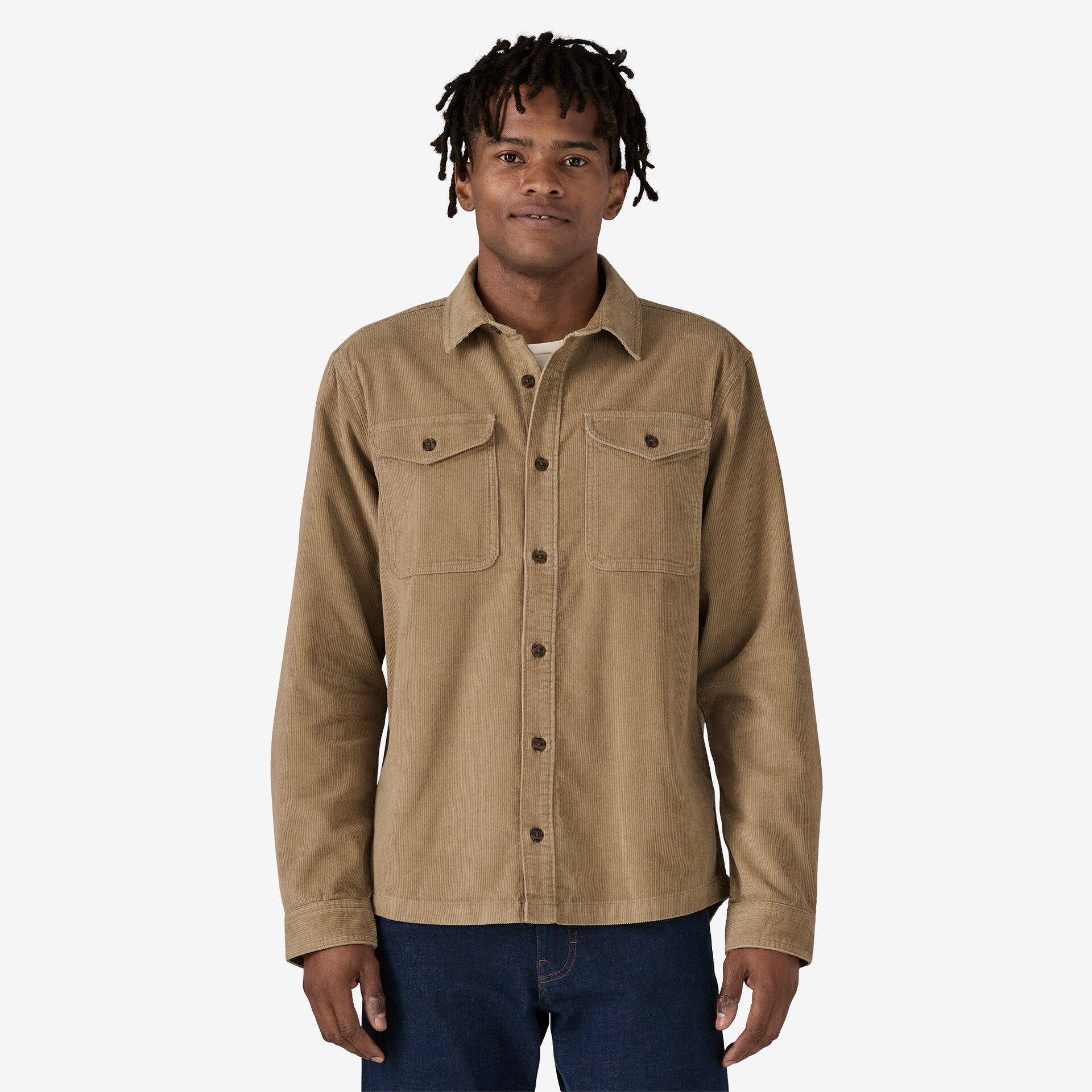 Patagonia M LS Corduroy Shirt SEABIRD GREY