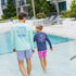 Chubbies Youth LS Sun Crew NIGHT NEVER SLEEPS NAVY