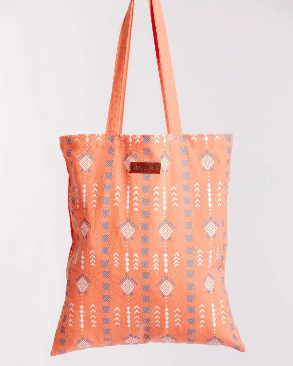 Sand Cloud Diamond Mudcloth Everyday Tote BURNT CO