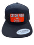 Riverbed Threads Catch Fish & Chill Trucker BLACK