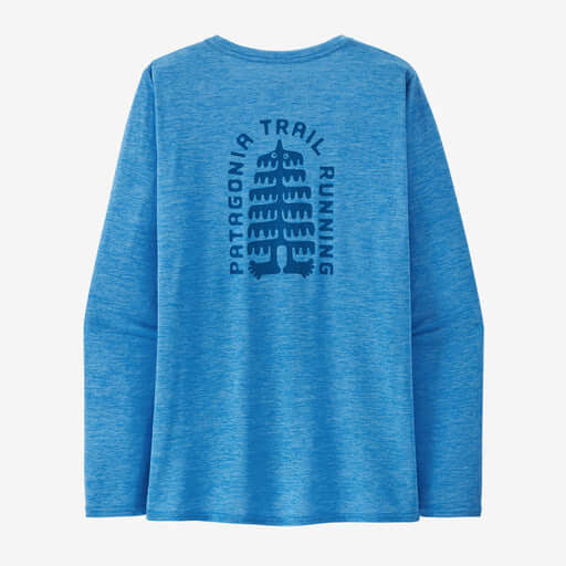 Patagonia M LS Capilene® Cool Daily Graphic Shirt - Lands TREE TROTTER:VESSEL BLUE