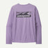 Patagonia M LS Cap Cool Daily Boardshort Logo CONCRETE PURPLE