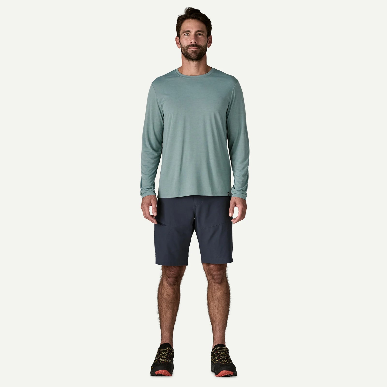 Patagonia M LS Cap Cool Daily Shirt BLUE SAGE / LIGHT BLUE SAGE X-DYE