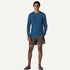 Patagonia M LS Cap Cool Daily CLEMENT BLUE: LIGHT CLEMENT BLUE X-DYE