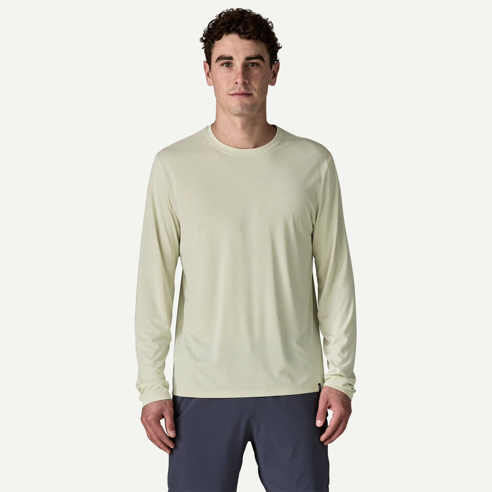 Patagonia M LS Cap Cool Daily Shirt DYNO WHITE