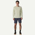 Patagonia M LS Cap Cool Daily Shirt DYNO WHITE