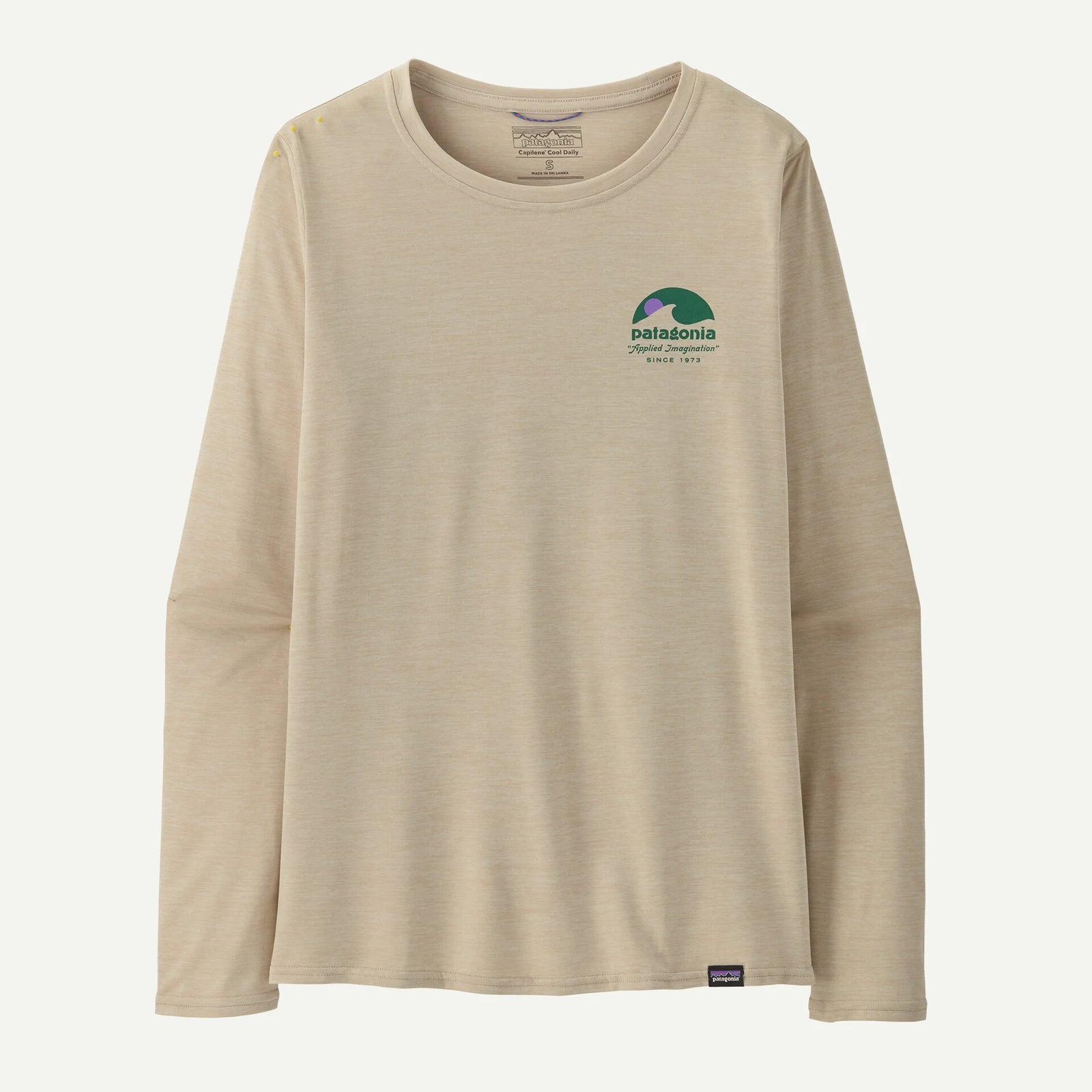 Patagonia W LS Cap Cool APPLIED IMAGINATION PUMICE