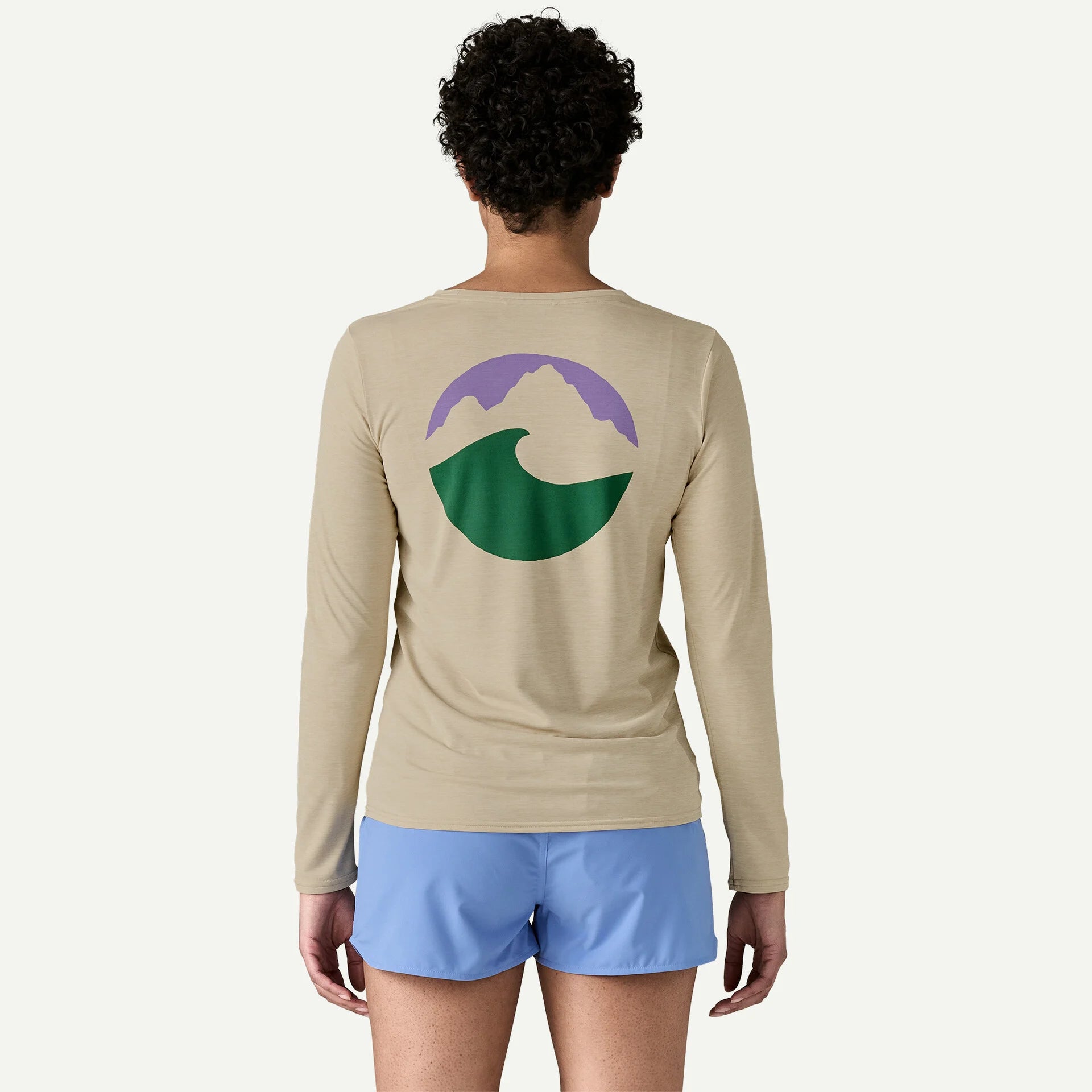 Patagonia W LS Cap Cool APPLIED IMAGINATION PUMICE