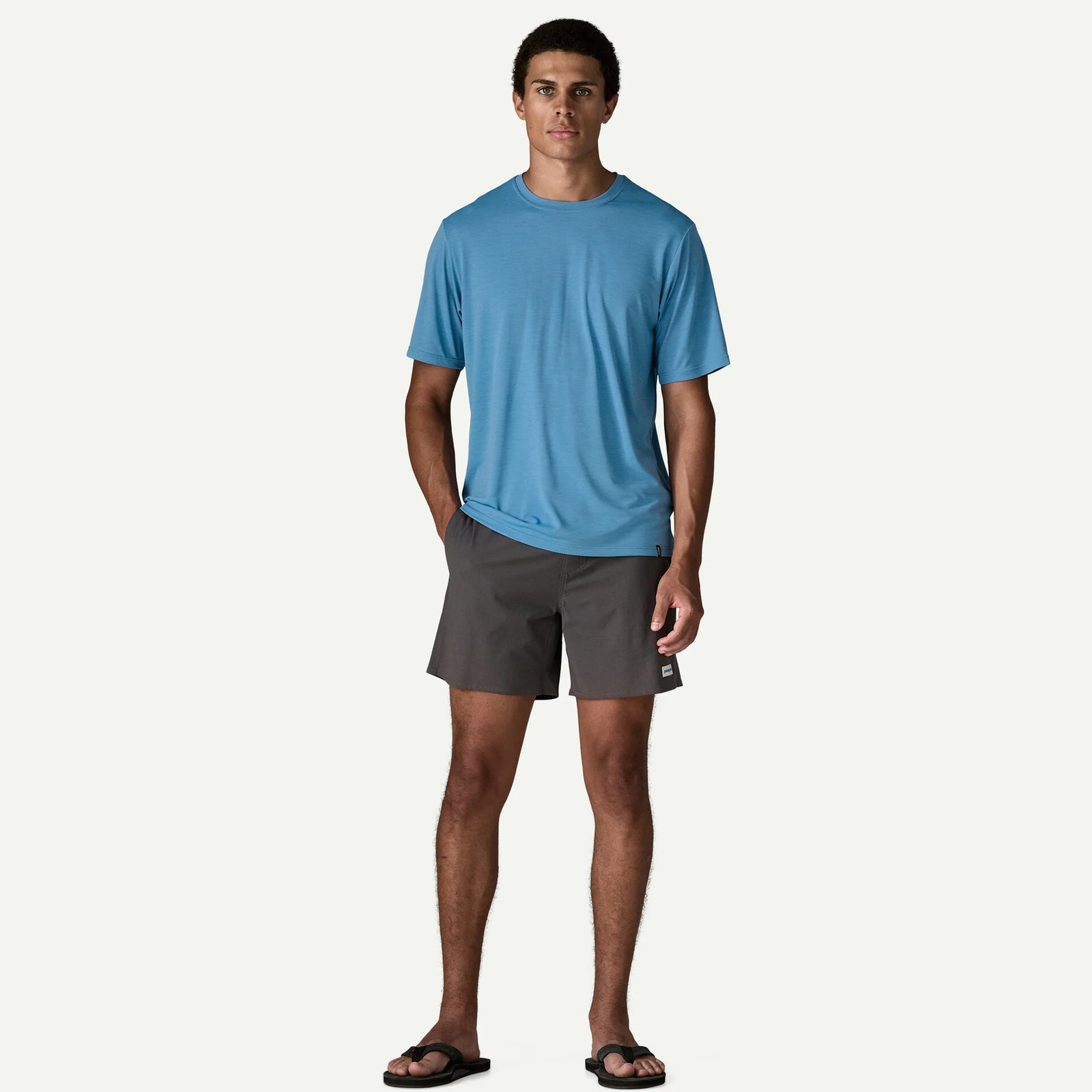 Patagonia M SS Cap Cool SHORE BLUE LIGHT SHORE