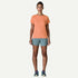 Patagonia W SS Cap Cool Daily Shirt PEACH SHERBERT