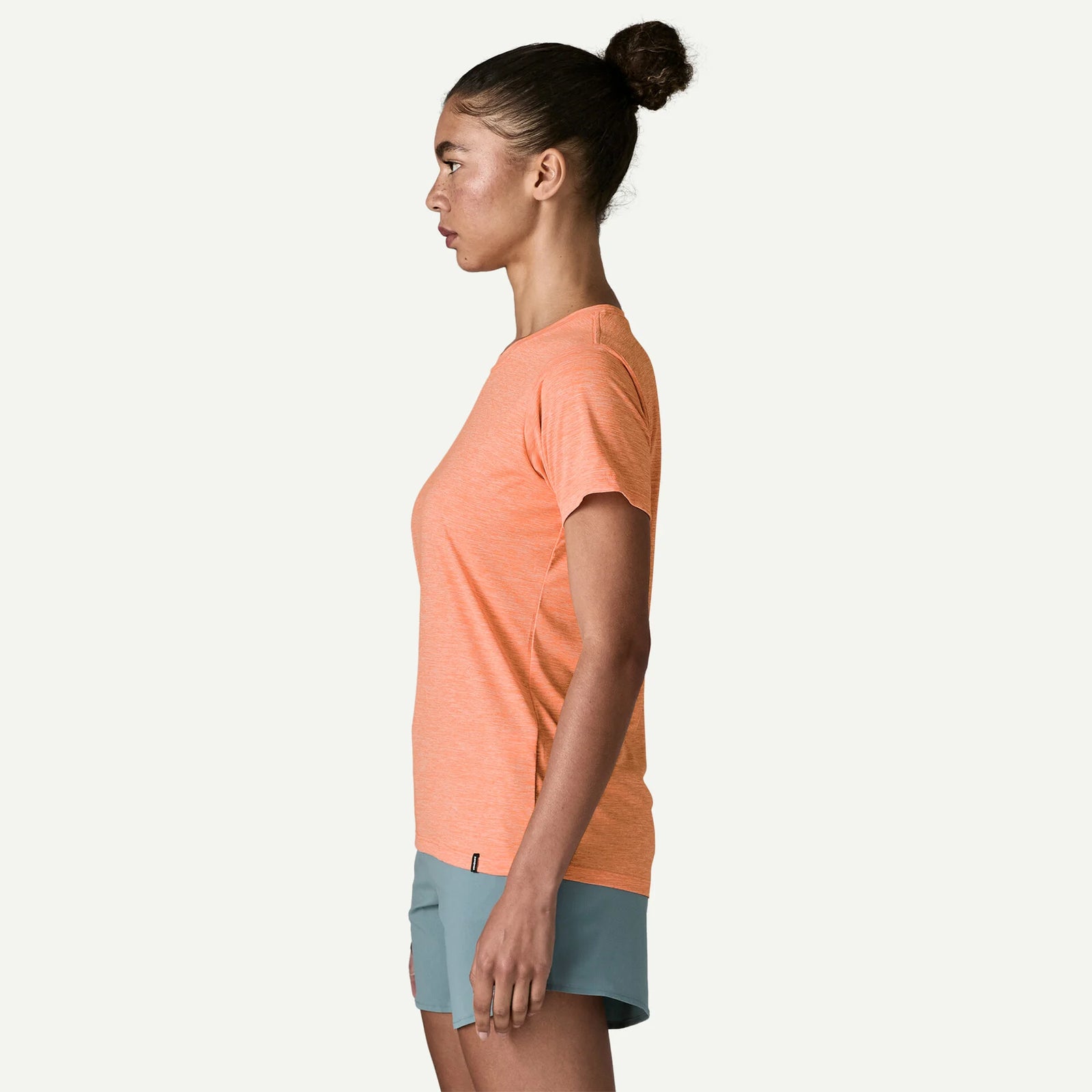 Patagonia W SS Cap Cool Daily Shirt PEACH SHERBERT