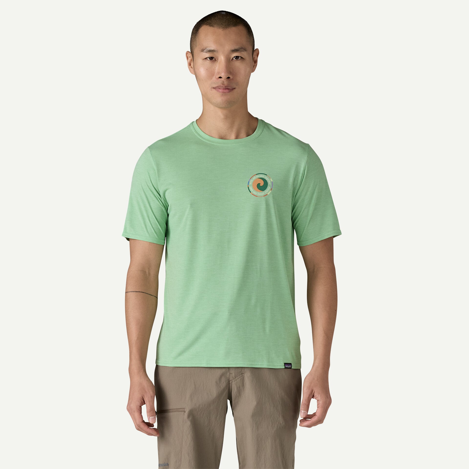 Patagonia M SS Cap Cool Daily Shirt UNITY FITZ RINSED GREEN