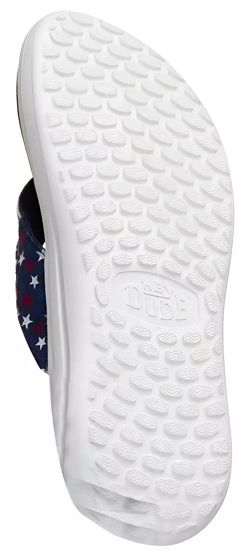 Hey Dude M Finn Americana Flip Flops NAVY BLAZER
