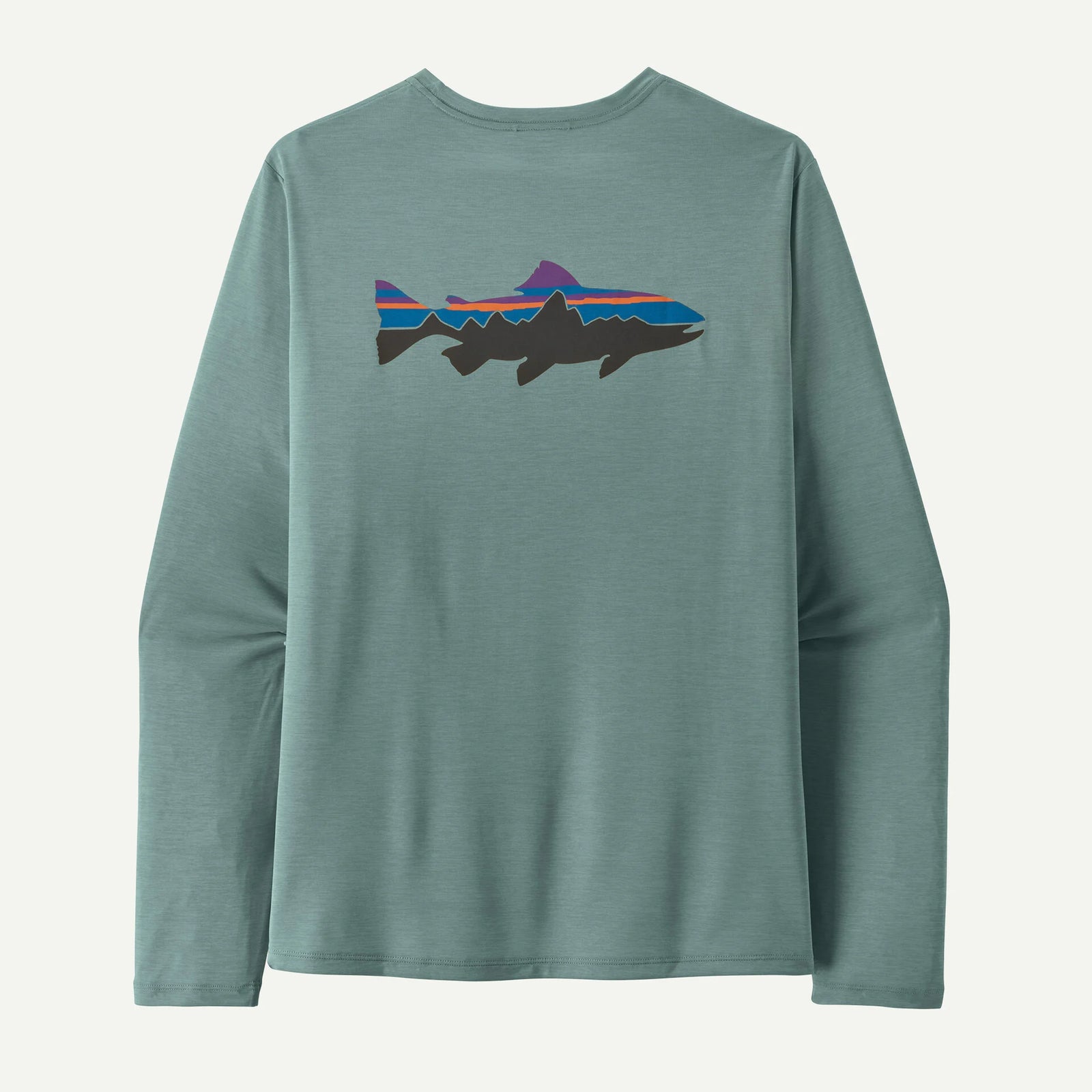 Patagonia M LS Cap Cool Daily BLUE SAGE: LIGHT BLUE SAGE X-DYE