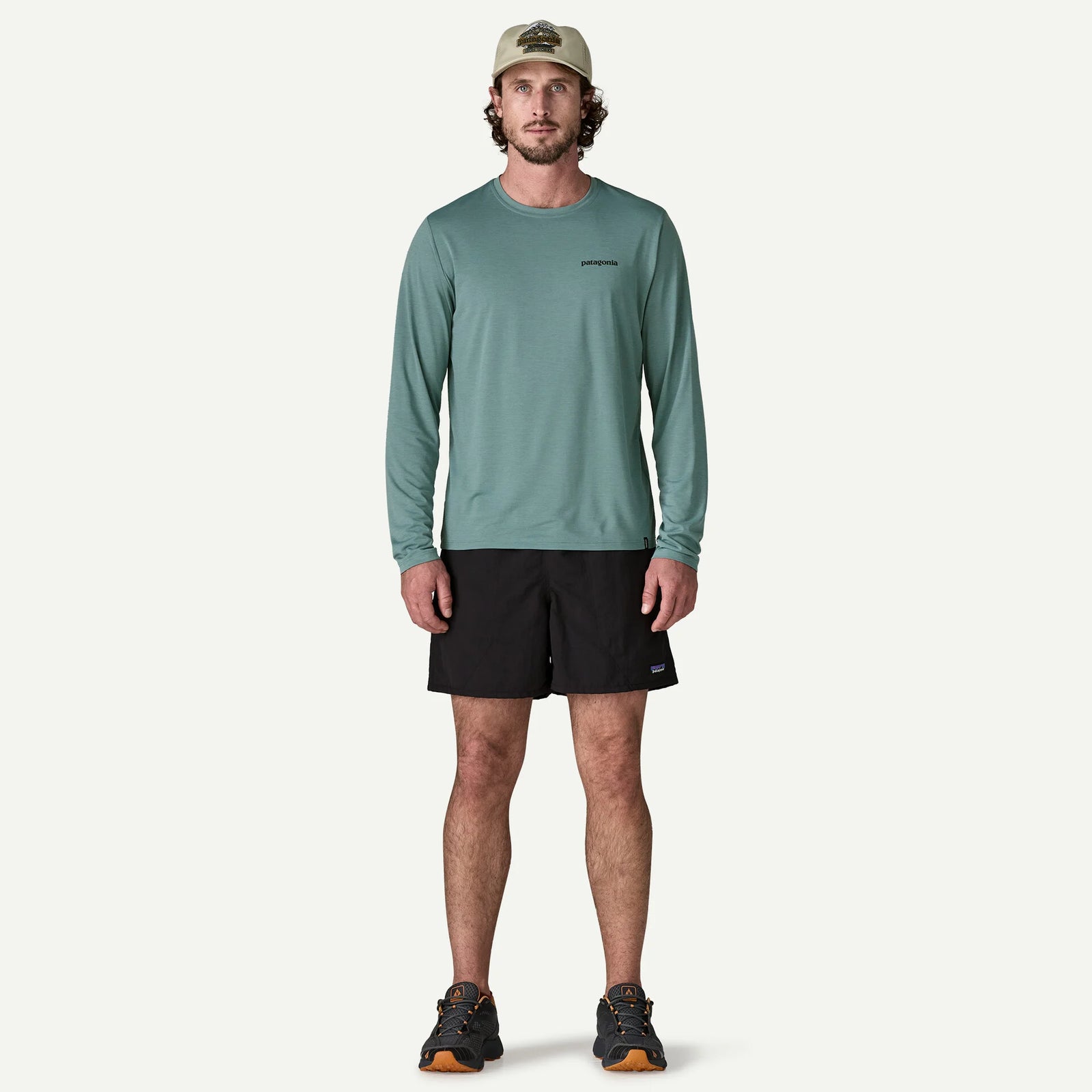 Patagonia M LS Cap Cool Daily BLUE SAGE: LIGHT BLUE SAGE X-DYE