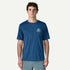 Patagonia M SS Cap Cool Daily Shirt GREAT WAVES CLEMENT BLUE