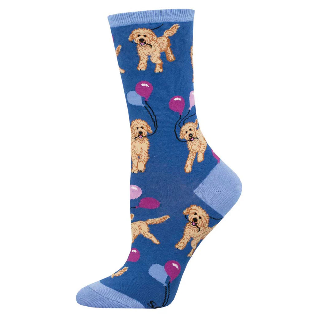 Socksmith W Doodle Party BLUE