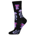 Socksmith W Bamboo Deep Sea Jellies BLACK