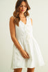 Miou Muse W Tie Front Sleeveless Dress WHITE