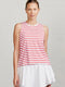 Tasc W All Day Tank WHITE/RACING RED