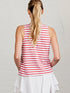 Tasc W All Day Tank WHITE/RACING RED