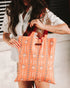 Sand Cloud Diamond Mudcloth Everyday Tote BURNT CO