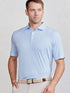 Tasc M Cloud Polo AIR STRIPE POLAR HEATHER WHITE