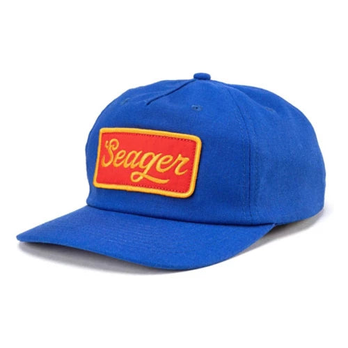 Seager Uncle Bill Hemp Snapback Hat BLUE