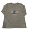 Life is Good W LS Crusher Daisy Bear Tee MOSS GREEN