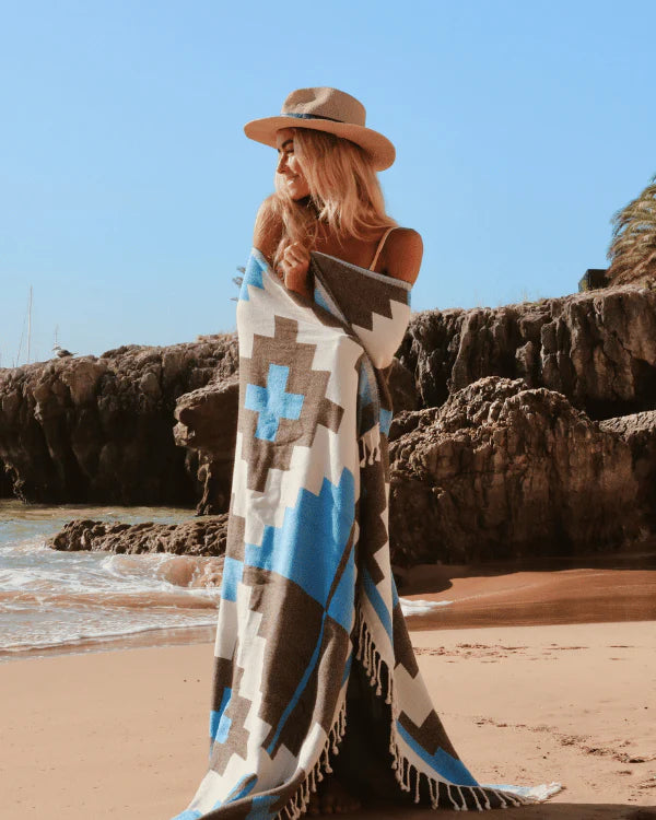 Sand Cloud Odessa Blanket BLUE - LG