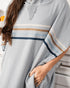 Sand Cloud M Border Classic Stripe Poncho GREY