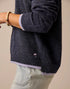 Carve Designs W Drue Fuzzy Sweater NAVY / DARK DAWN