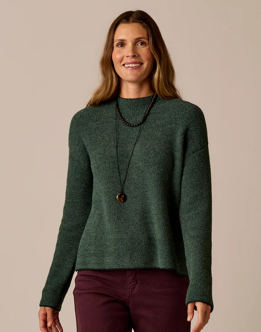 Carve Designs W Olivia Plush Sweater DARK PINE
