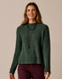 Carve Designs W Olivia Plush Sweater DARK PINE