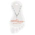 Sand & Stone Anklet SILVER CROSS DANGLE
