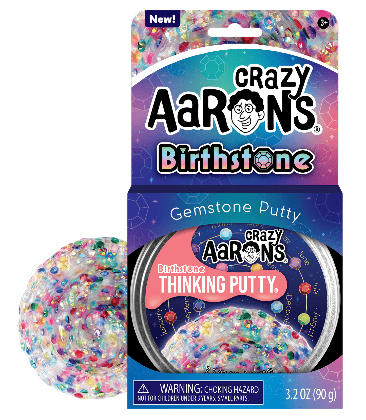 Crazy Aaron's Gemstone Putty BIRTHSTONE