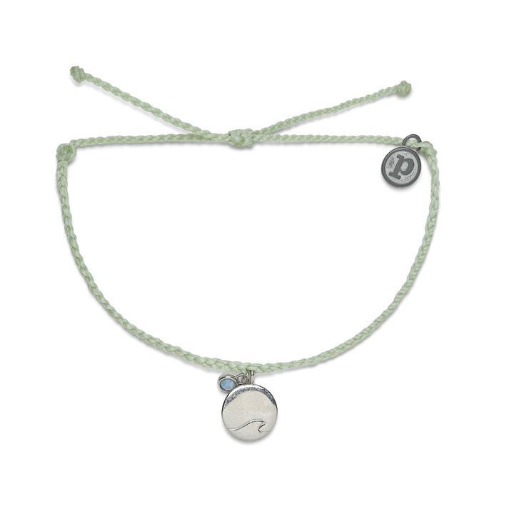 Pura Vida Silver Ride The Wave Bracelet MINT