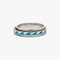 Pura Vida Enamel Wave Fidget Ring SILVER