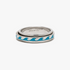 Pura Vida Enamel Wave Fidget Ring SILVER