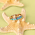 Pura Vida Enamel Wave Fidget Ring SILVER