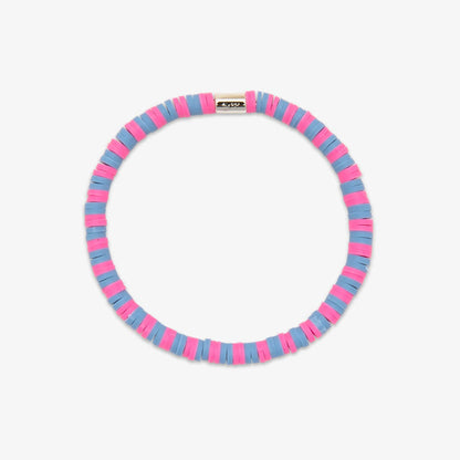 Pura Vida Vinyl Disc Stretch Bracelet BUBBLEGUM