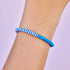 Pura Vida Vinyl Disc Stretch Bracelet CORNFLOWER