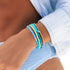 Pura Vida Vinyl Disc Stretch Bracelet CANAL BLUES