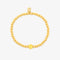 Pura Vida Happy Face Stretch Bracelet GOLD