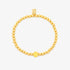 Pura Vida Happy Face Stretch Bracelet GOLD