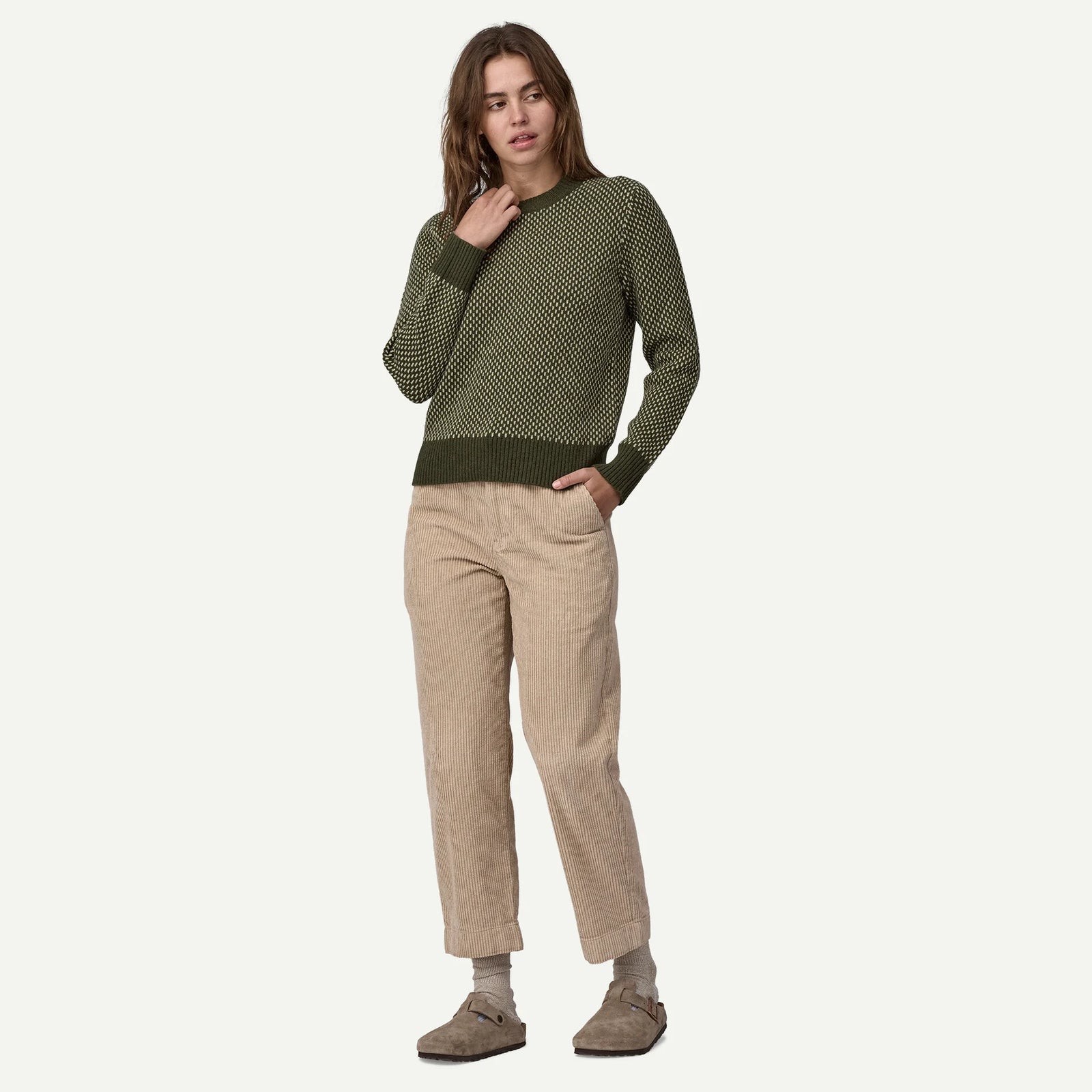 Patagonia W Wool Crewneck Sweater STARLIGHT NATURAL