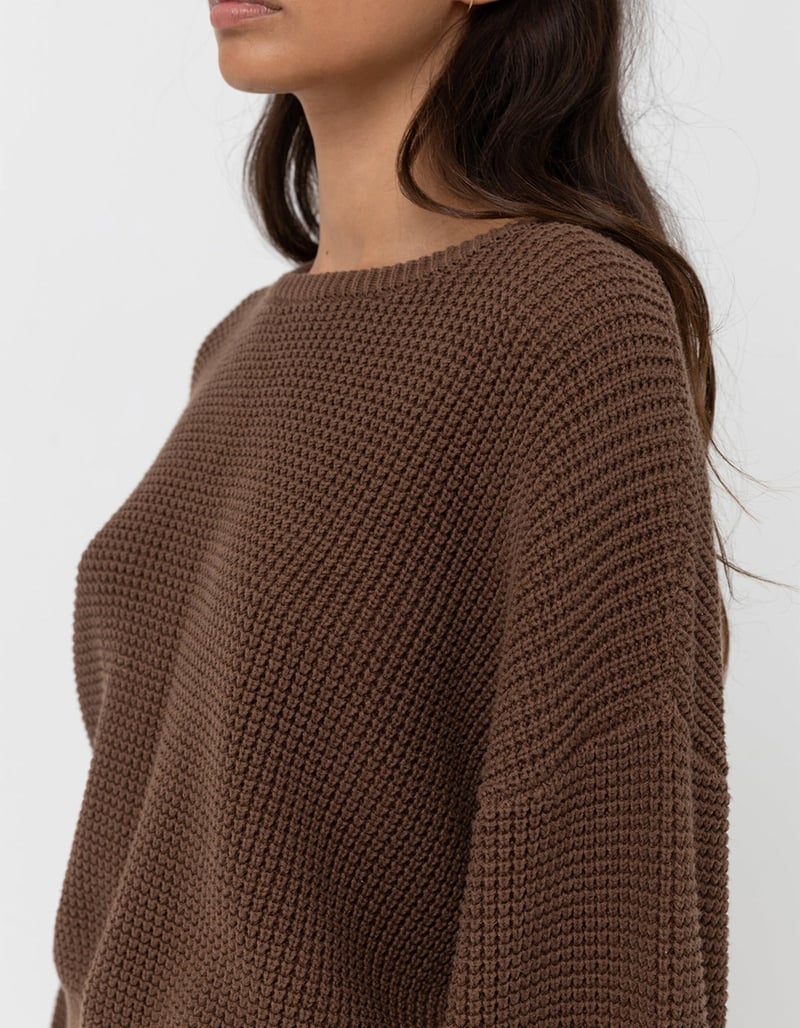 Rhythm W Classic Knit Jumper CHOCOLATE