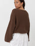 Rhythm W Classic Knit Jumper CHOCOLATE