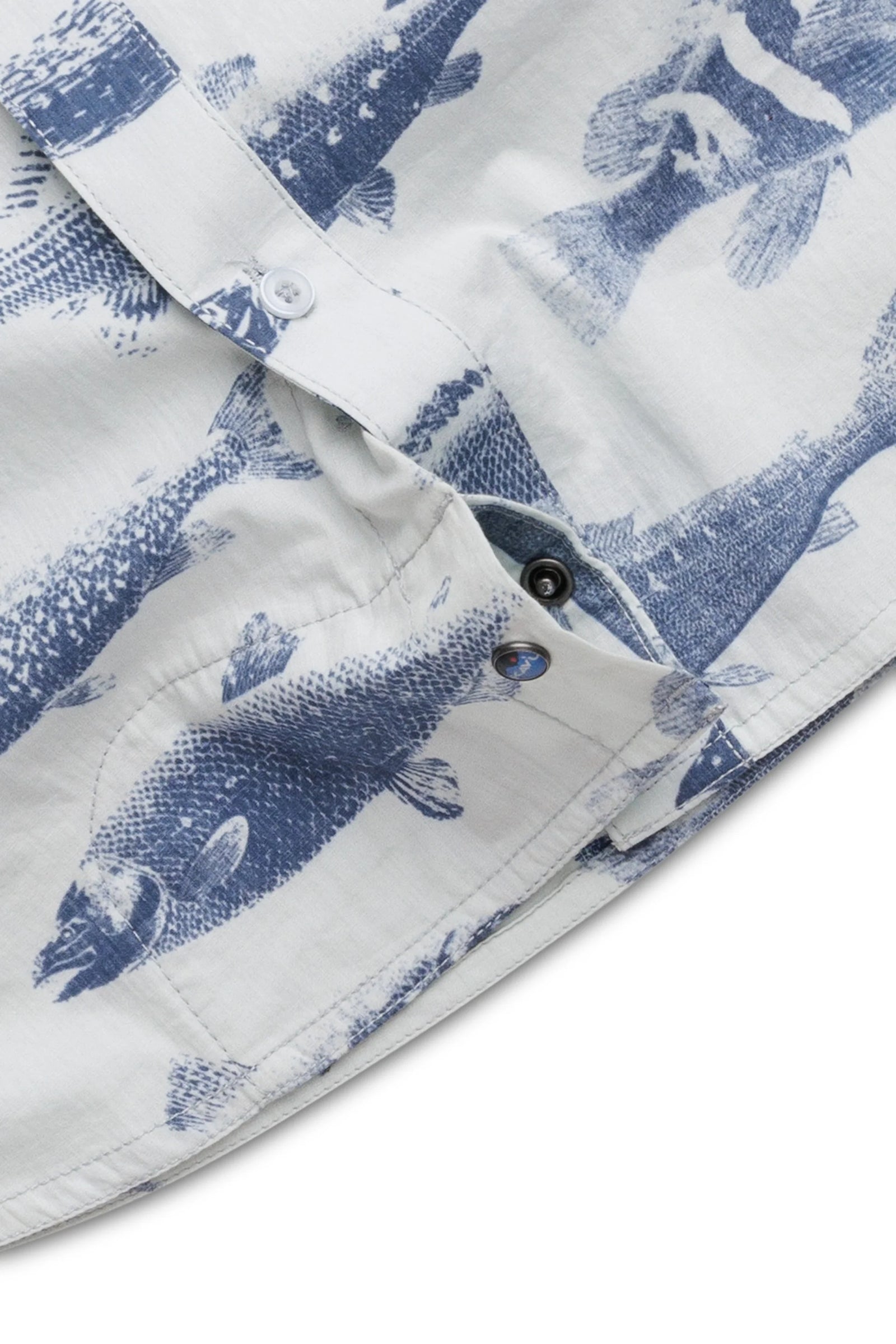 KAVU M SS Topspot Shirt BIG BLUE FISH